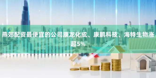 燕郊配资最便宜的公司康龙化成、康鹏科技、海特生物涨超5%